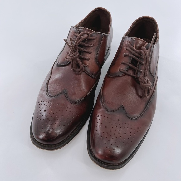 Asher Green Men’s Oxfords Genuine Leather Brown size 9 - Picture 5 of 11